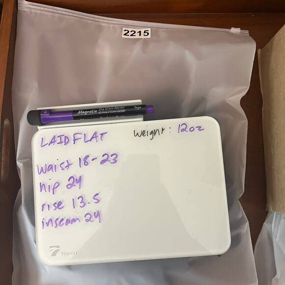 Eileen Fisher Women's Pants XL Navy Silk Wide Leg Crop Minimalist 24" Inseam - Picture 8 of 8